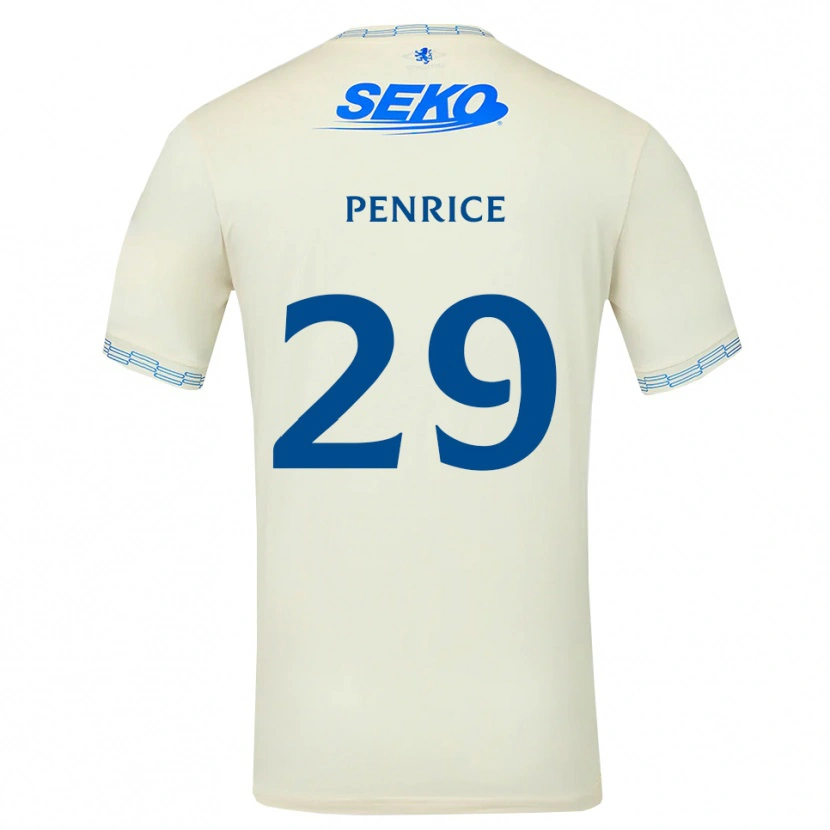 Danxen Kinder James Penrice #29 Tiefseeblau Weiß Auswärtstrikot Trikot 2026/27 T-Shirt Österreich