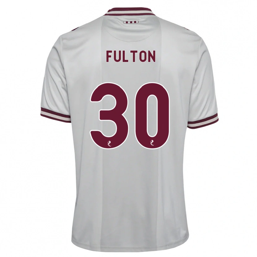Danxen Kinder Ryan Fulton #30 Weiß Burgunder Auswärtstrikot Trikot 2026/27 T-Shirt Österreich