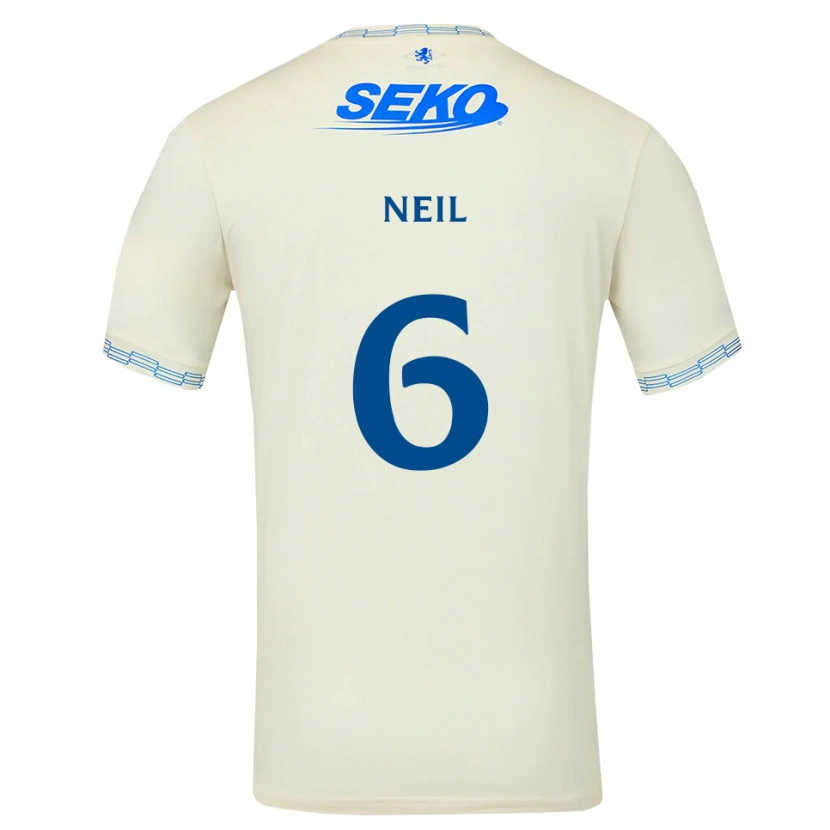 Danxen Kinder Dan Neil #6 Tiefseeblau Weiß Auswärtstrikot Trikot 2026/27 T-Shirt Österreich