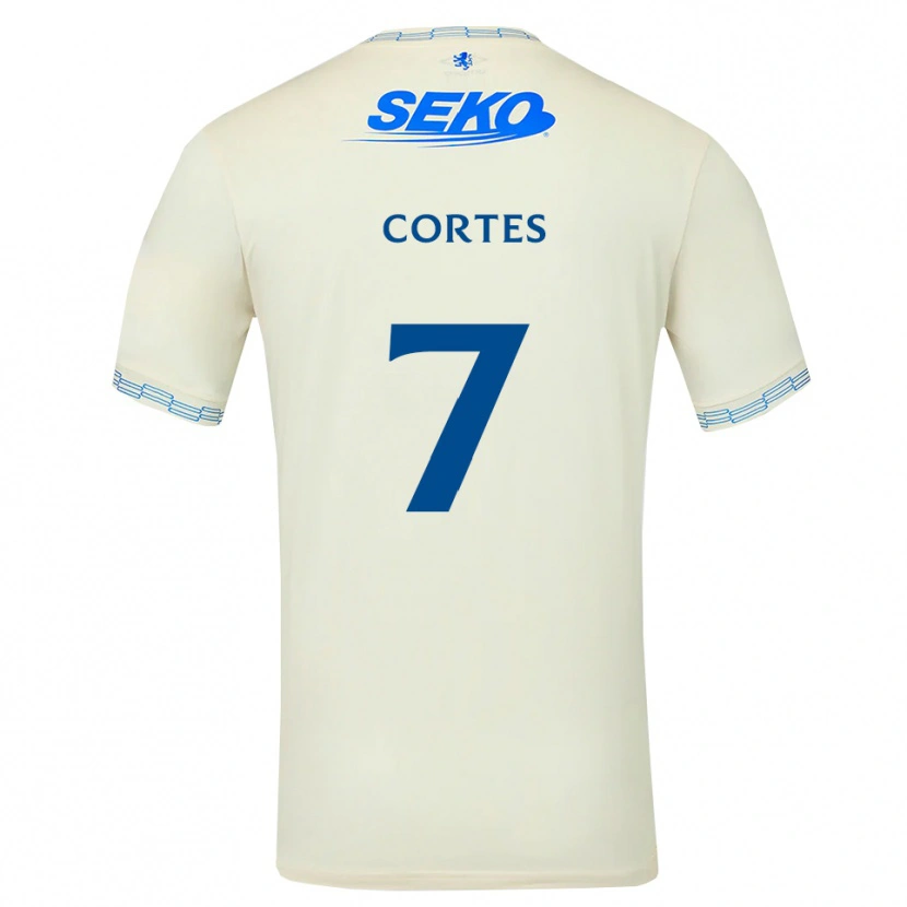 Danxen Kinder Óscar Cortés #7 Tiefseeblau Weiß Auswärtstrikot Trikot 2026/27 T-Shirt Österreich