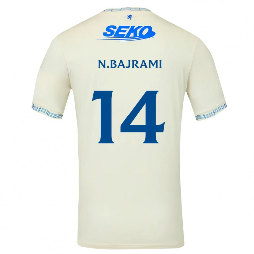 Danxen Kinder Nedim Bajrami #14 Tiefseeblau Weiß Auswärtstrikot Trikot 2026/27 T-Shirt Österreich