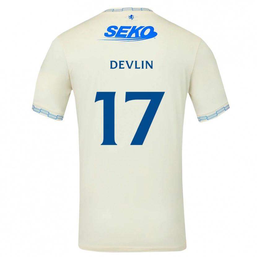 Danxen Kinder Cammy Devlin #17 Tiefseeblau Weiß Auswärtstrikot Trikot 2026/27 T-Shirt Österreich