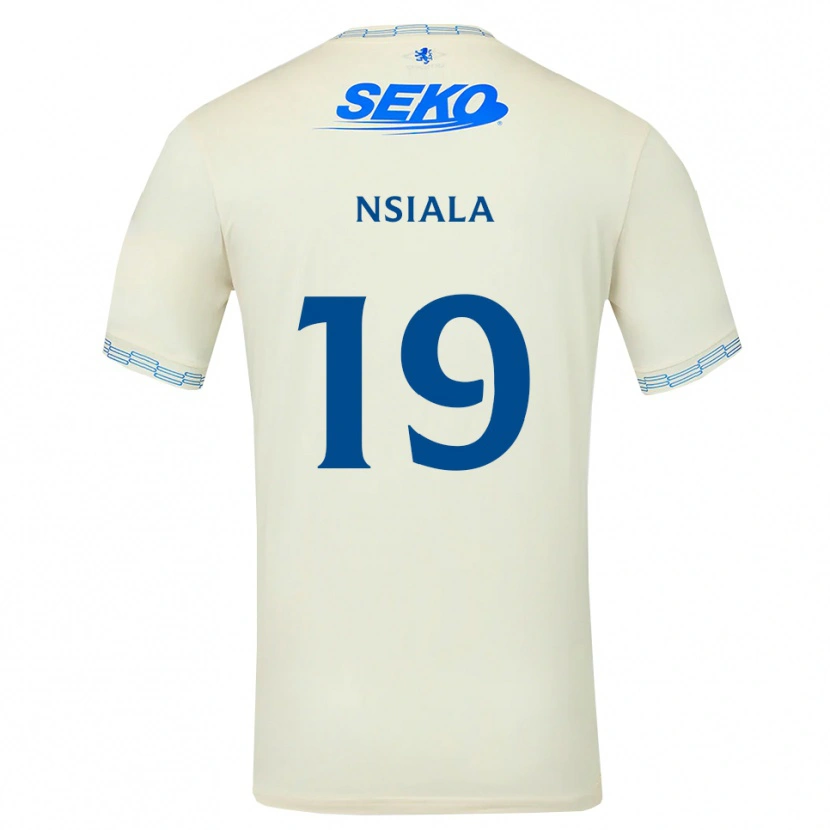 Danxen Kinder Clinton Nsiala #19 Tiefseeblau Weiß Auswärtstrikot Trikot 2026/27 T-Shirt Österreich