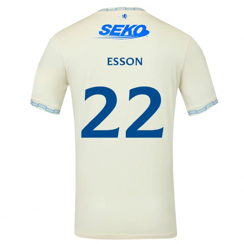 Danxen Kinder Victoria Esson #22 Tiefseeblau Weiß Auswärtstrikot Trikot 2026/27 T-Shirt Österreich
