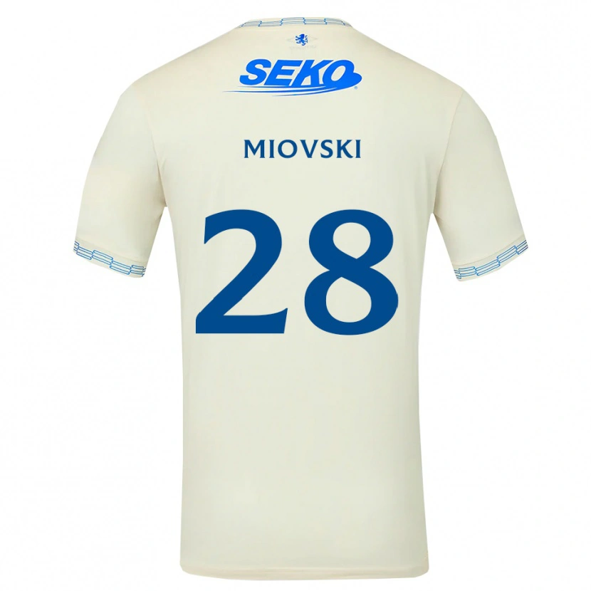 Danxen Kinder Bojan Miovski #28 Tiefseeblau Weiß Auswärtstrikot Trikot 2026/27 T-Shirt Österreich