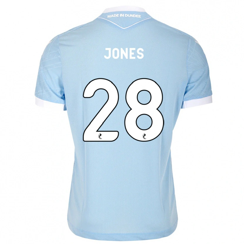 Danxen Kinder Callum Jones #28 Himmelblau Weiß Auswärtstrikot Trikot 2026/27 T-Shirt Österreich