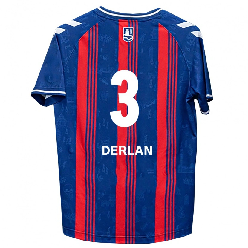 Danxen Herren Derlan De Oliveira Bento #3 Blau Rot Weiß Heimtrikot Trikot 2026/27 T-Shirt Österreich