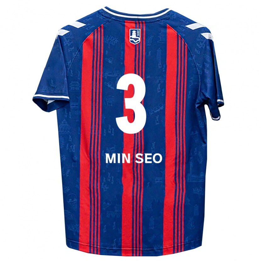 Danxen Herren Min-Seo Park #3 Blau Rot Weiß Heimtrikot Trikot 2026/27 T-Shirt Österreich
