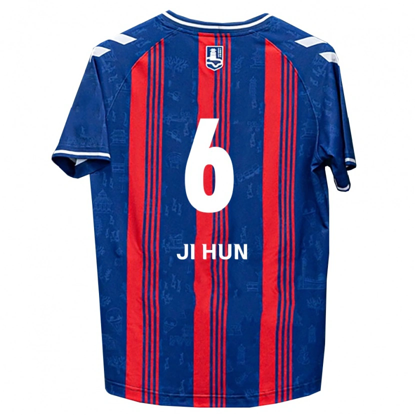Danxen Herren Ji-Hun Kim #6 Blau Rot Weiß Heimtrikot Trikot 2026/27 T-Shirt Österreich