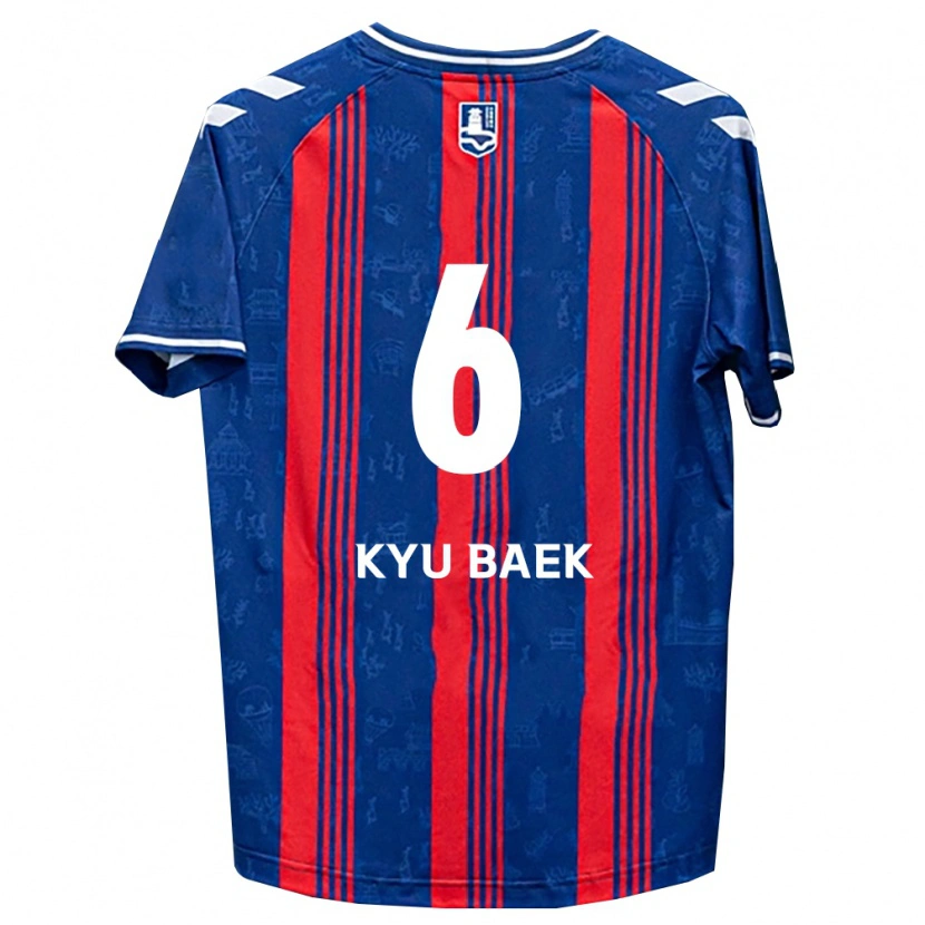 Danxen Herren Kyu-Baek Choi #6 Blau Rot Weiß Heimtrikot Trikot 2026/27 T-Shirt Österreich
