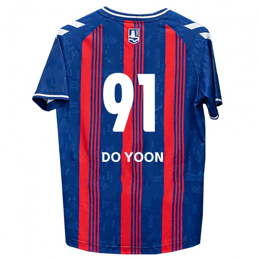 Danxen Herren Do-Yoon Kim #91 Blau Rot Weiß Heimtrikot Trikot 2026/27 T-Shirt Österreich