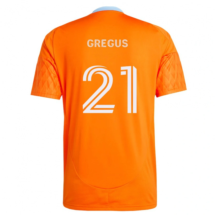 Danxen Herren Ján Gregus #21 Orange Weiß Heimtrikot Trikot 2026/27 T-Shirt Österreich