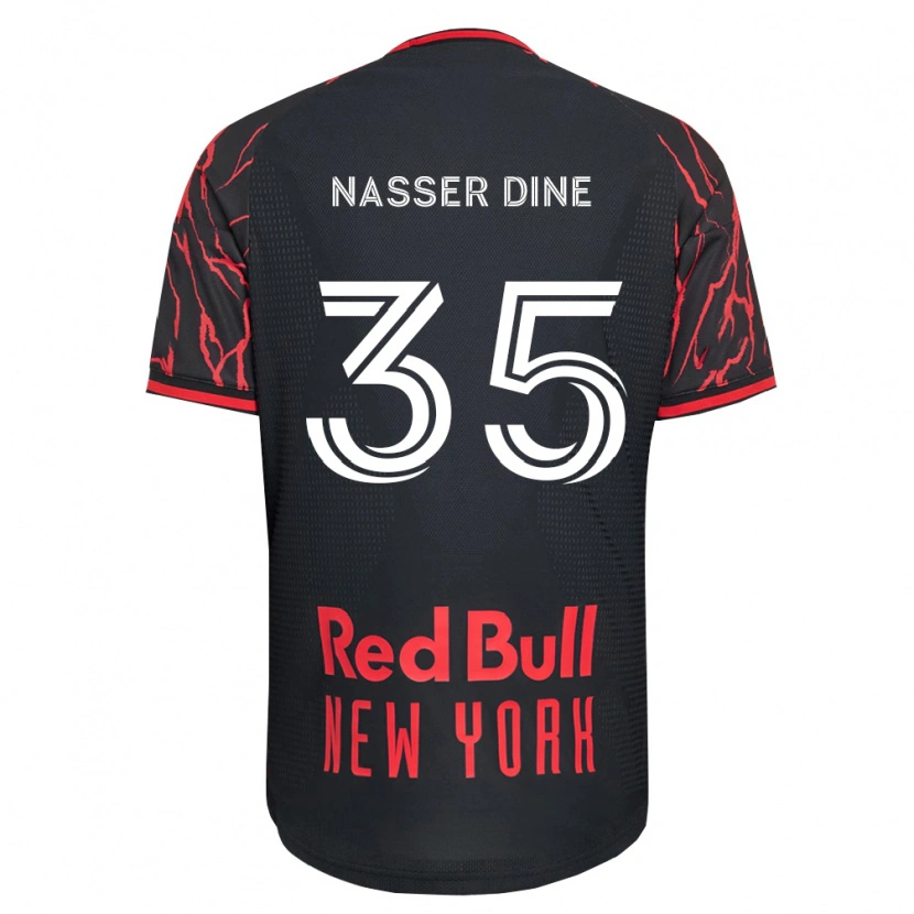 Danxen Herren Abdellahi Nasser Dine #35 Rot Schwarz Weiß Heimtrikot Trikot 2026/27 T-Shirt Österreich