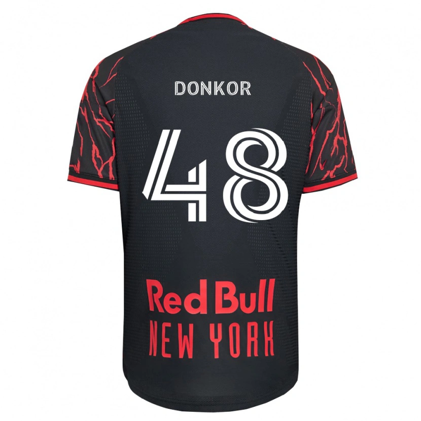 Danxen Herren Ronald Donkor #48 Rot Schwarz Weiß Heimtrikot Trikot 2026/27 T-Shirt Österreich