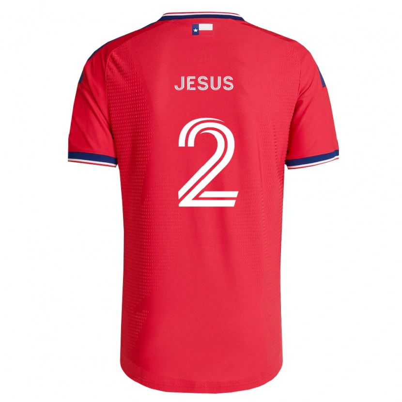 Danxen Herren Geovane Jesus #2 Rot Blau Weiß Heimtrikot Trikot 2026/27 T-Shirt Österreich