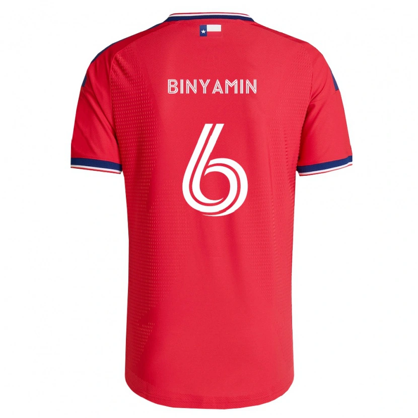 Danxen Herren Ran Binyamin #6 Rot Blau Weiß Heimtrikot Trikot 2026/27 T-Shirt Österreich
