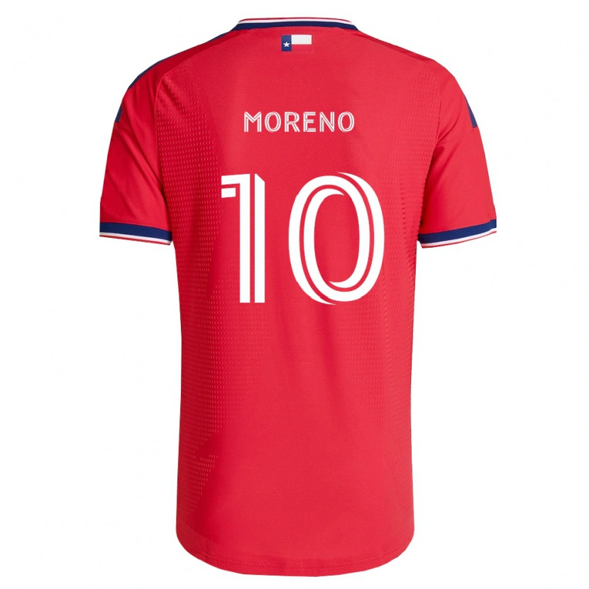 Danxen Herren Santiago Moreno #10 Rot Blau Weiß Heimtrikot Trikot 2026/27 T-Shirt Österreich