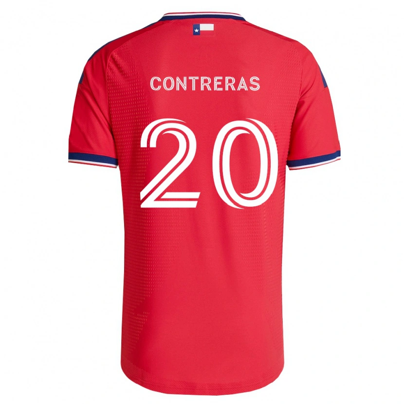 Danxen Herren Jaidyn Contreras #20 Rot Blau Weiß Heimtrikot Trikot 2026/27 T-Shirt Österreich