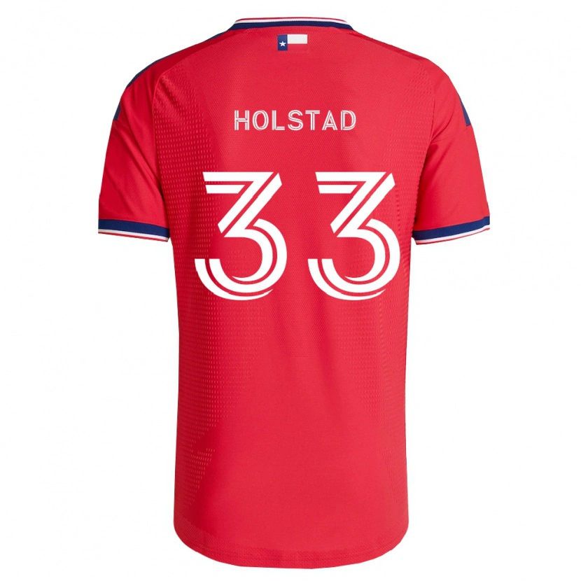 Danxen Herren Clay Holstad #33 Rot Blau Weiß Heimtrikot Trikot 2026/27 T-Shirt Österreich