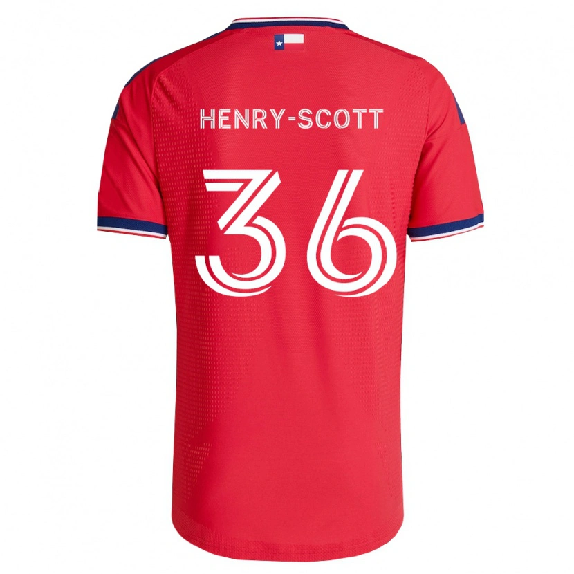 Danxen Herren Malik Henry-Scott #36 Rot Blau Weiß Heimtrikot Trikot 2026/27 T-Shirt Österreich