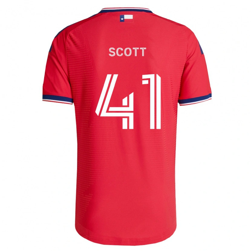 Danxen Herren Tarik Scott #41 Rot Blau Weiß Heimtrikot Trikot 2026/27 T-Shirt Österreich