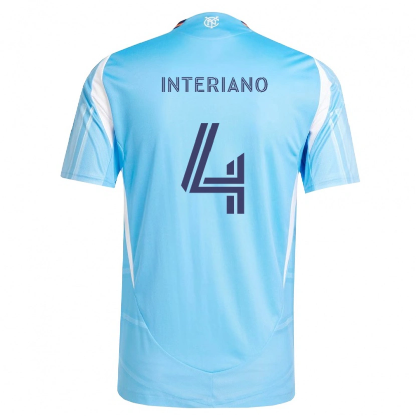Danxen Herren Jeffrey Interiano #4 Himmelblau Weiß Heimtrikot Trikot 2026/27 T-Shirt Österreich