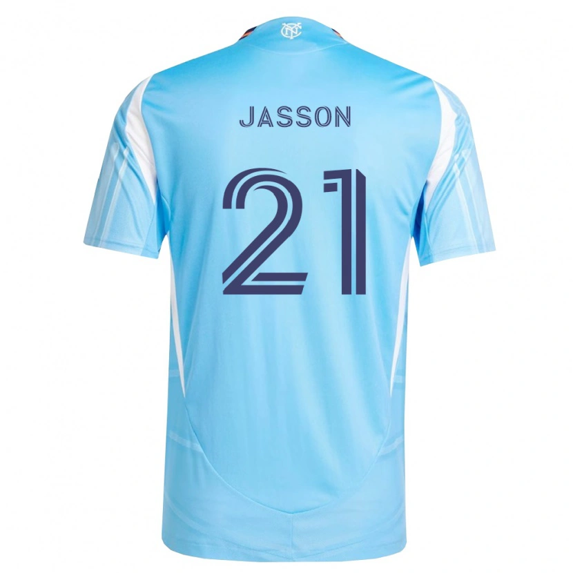 Danxen Herren Andres Jasson #21 Himmelblau Weiß Heimtrikot Trikot 2026/27 T-Shirt Österreich