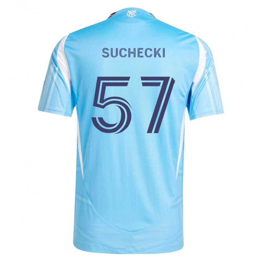 Danxen Herren Joe Suchecki #57 Himmelblau Weiß Heimtrikot Trikot 2026/27 T-Shirt Österreich
