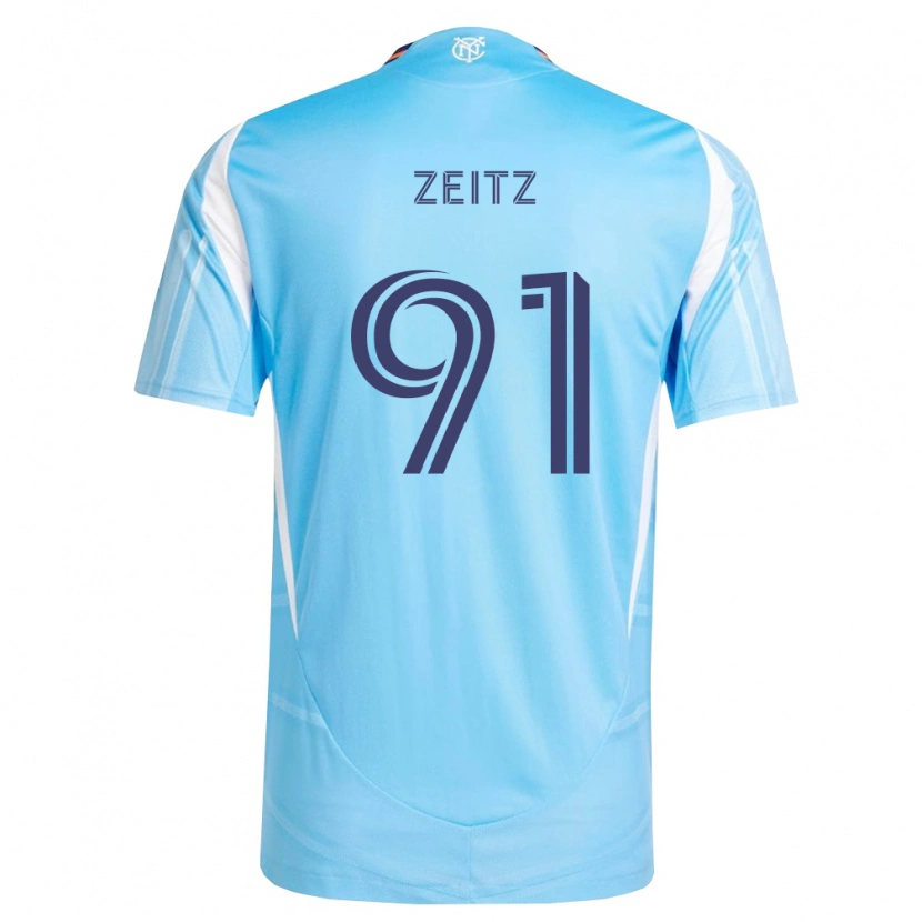 Danxen Herren Uriel Zeitz #91 Himmelblau Weiß Heimtrikot Trikot 2026/27 T-Shirt Österreich