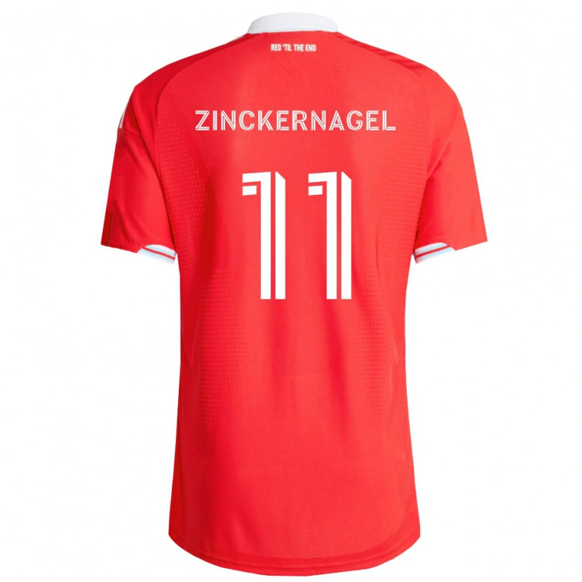 Danxen Herren Philip Zinckernagel #11 Rot Tiefblau Weiß Heimtrikot Trikot 2026/27 T-Shirt Österreich