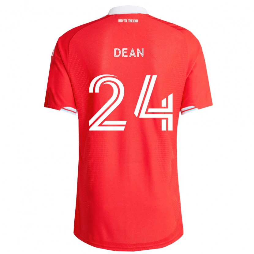 Danxen Herren Jonathan Dean #24 Rot Tiefblau Weiß Heimtrikot Trikot 2026/27 T-Shirt Österreich