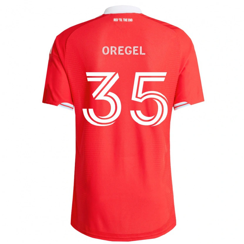 Danxen Herren Sergio Oregel #35 Rot Tiefblau Weiß Heimtrikot Trikot 2026/27 T-Shirt Österreich