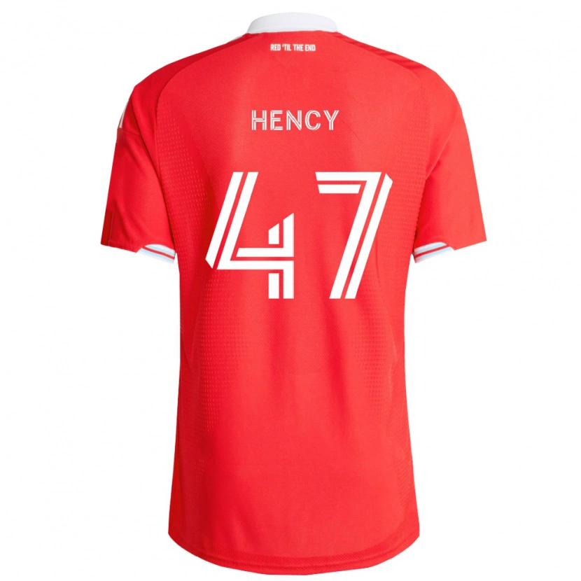 Danxen Herren Billy Hency #47 Rot Tiefblau Weiß Heimtrikot Trikot 2026/27 T-Shirt Österreich