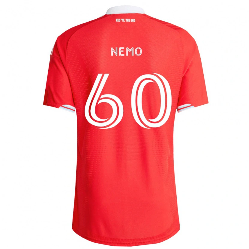 Danxen Herren Jason Nemo #60 Rot Tiefblau Weiß Heimtrikot Trikot 2026/27 T-Shirt Österreich