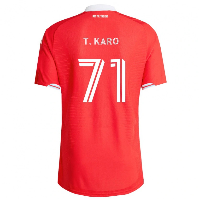 Danxen Herren David Tchétchao Karo #71 Rot Tiefblau Weiß Heimtrikot Trikot 2026/27 T-Shirt Österreich