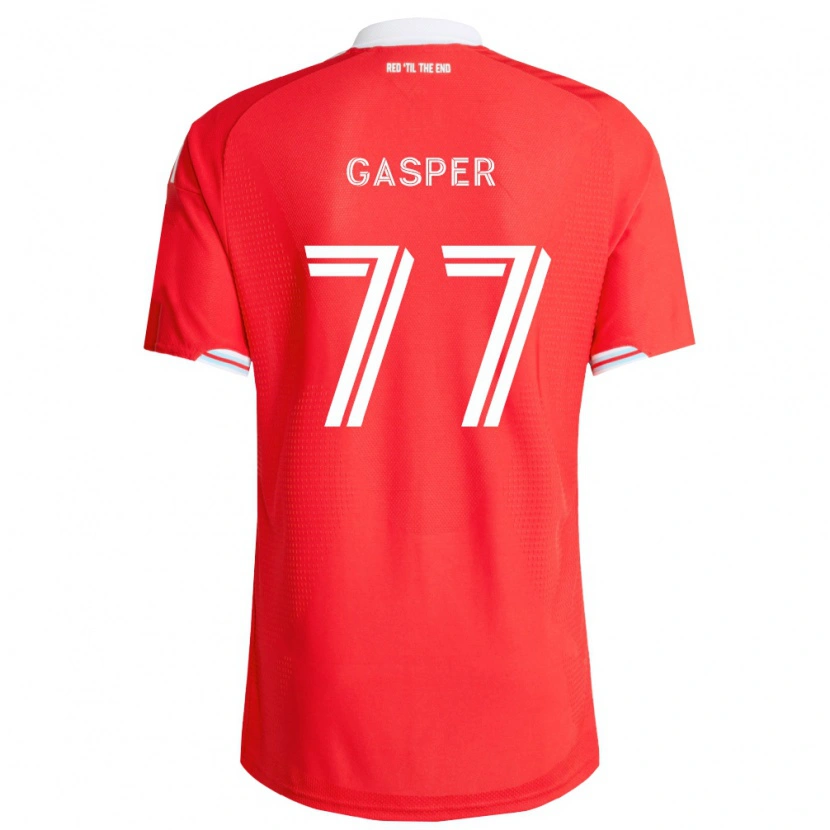 Danxen Herren Chase Gasper #77 Rot Tiefblau Weiß Heimtrikot Trikot 2026/27 T-Shirt Österreich