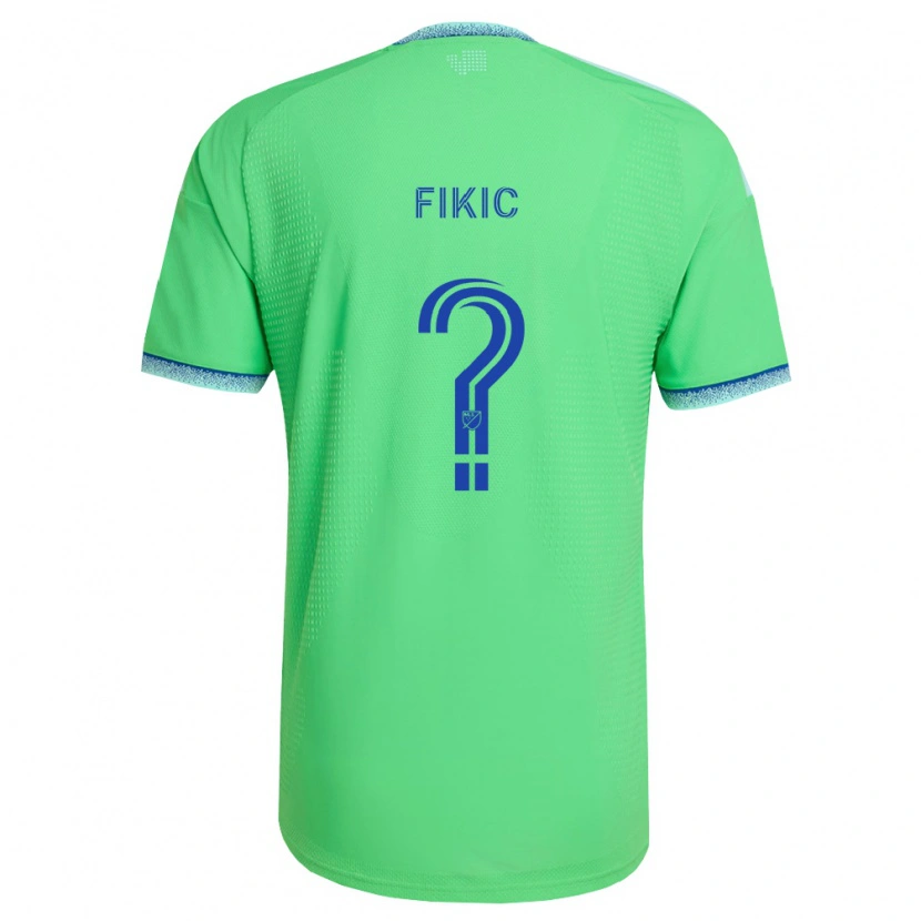Danxen Herren Adin Fikic #0 Grün Hellblau Heimtrikot Trikot 2026/27 T-Shirt Österreich