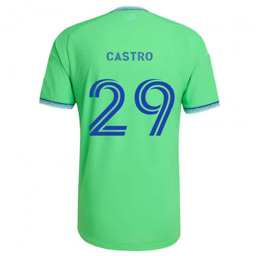 Danxen Herren Jacob Castro #29 Grün Hellblau Heimtrikot Trikot 2026/27 T-Shirt Österreich
