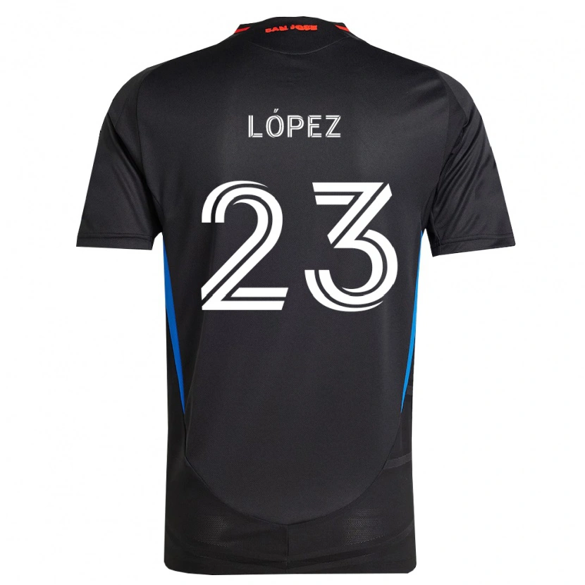 Danxen Herren Hernán López #23 Blau Weiß Schwarz Heimtrikot Trikot 2026/27 T-Shirt Österreich