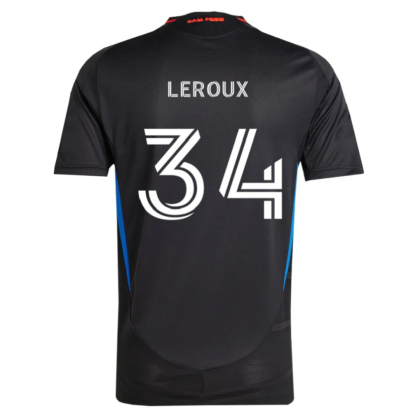 Danxen Herren Beau Leroux #34 Blau Weiß Schwarz Heimtrikot Trikot 2026/27 T-Shirt Österreich