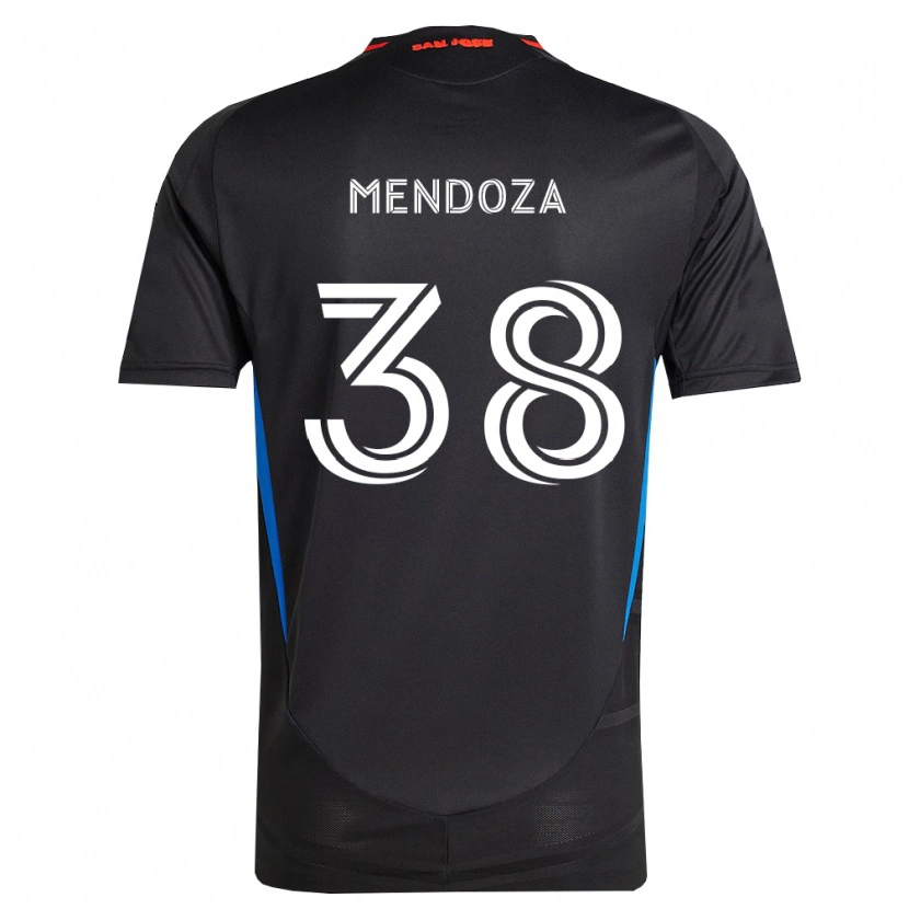 Danxen Herren Edwyn Mendoza #38 Blau Weiß Schwarz Heimtrikot Trikot 2026/27 T-Shirt Österreich