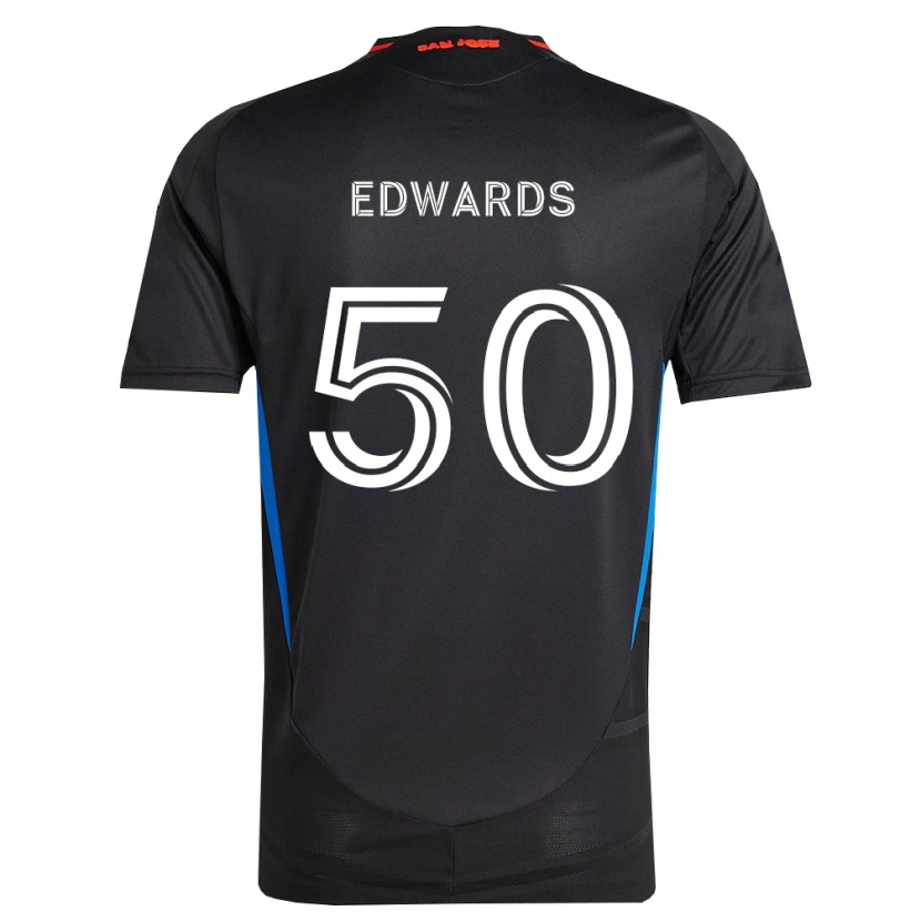 Danxen Herren Aaron Edwards #50 Blau Weiß Schwarz Heimtrikot Trikot 2026/27 T-Shirt Österreich