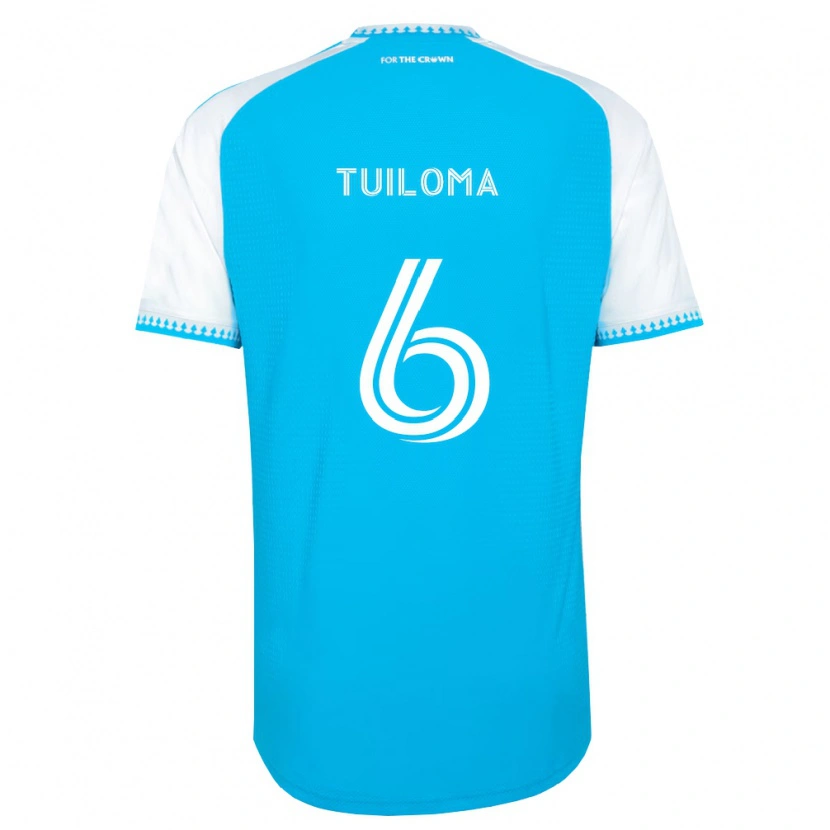 Danxen Herren Bill Tuiloma #6 Himmelblau Weiß Schwarz Heimtrikot Trikot 2026/27 T-Shirt Österreich