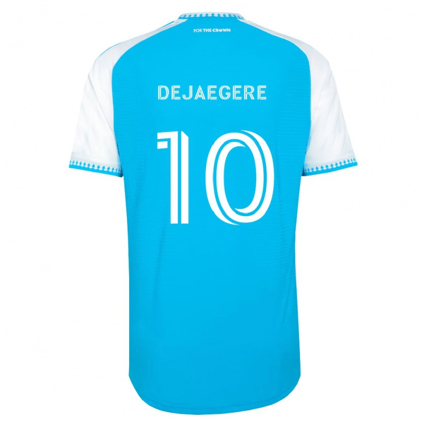 Danxen Herren Brecht Dejaegere #10 Himmelblau Weiß Schwarz Heimtrikot Trikot 2026/27 T-Shirt Österreich