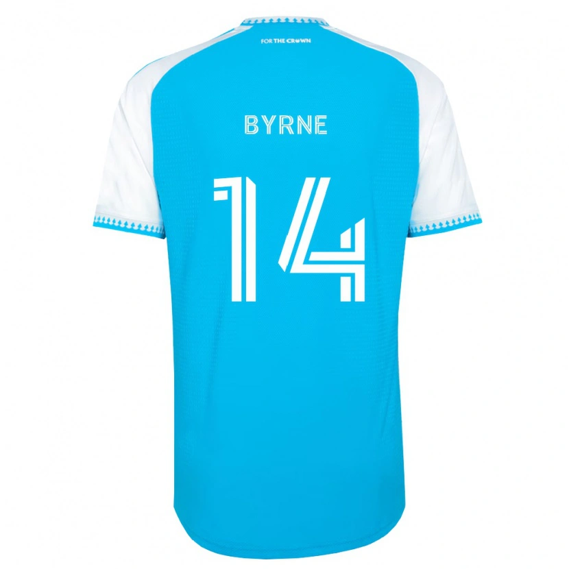 Danxen Herren Nathan Byrne #14 Himmelblau Weiß Schwarz Heimtrikot Trikot 2026/27 T-Shirt Österreich