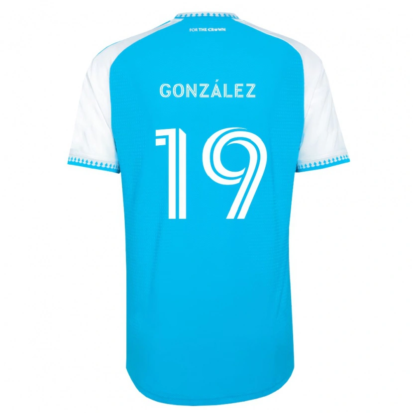 Danxen Herren Daniel González #19 Himmelblau Weiß Schwarz Heimtrikot Trikot 2026/27 T-Shirt Österreich
