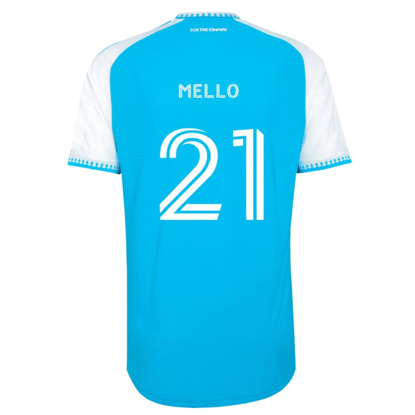 Danxen Herren Vinicius Mello #21 Himmelblau Weiß Schwarz Heimtrikot Trikot 2026/27 T-Shirt Österreich