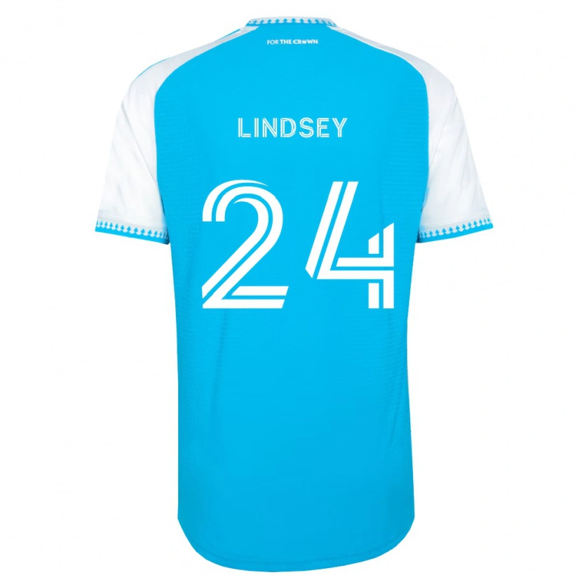 Danxen Herren Jaylin Lindsey #24 Himmelblau Weiß Schwarz Heimtrikot Trikot 2026/27 T-Shirt Österreich
