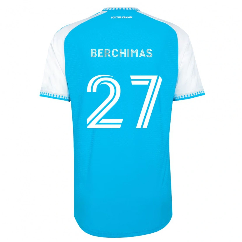 Danxen Herren Nimfasha Berchimas #27 Himmelblau Weiß Schwarz Heimtrikot Trikot 2026/27 T-Shirt Österreich