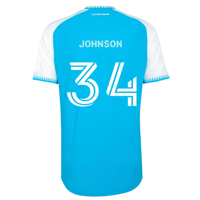 Danxen Herren Andrew Johnson #34 Himmelblau Weiß Schwarz Heimtrikot Trikot 2026/27 T-Shirt Österreich